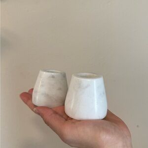 Target White Marble Candle Holders